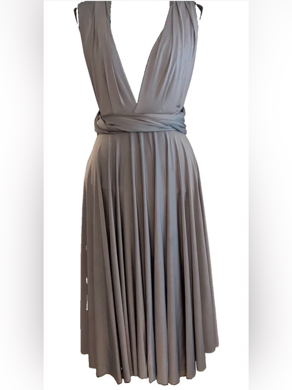 Two Birds Grey Convertible Infinity Dress Size A 0-12. Can be worn in multiple